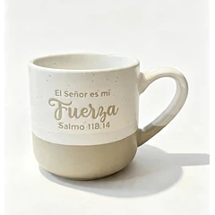 Taza "El Señor es mi fuerza" Colección Acuarela