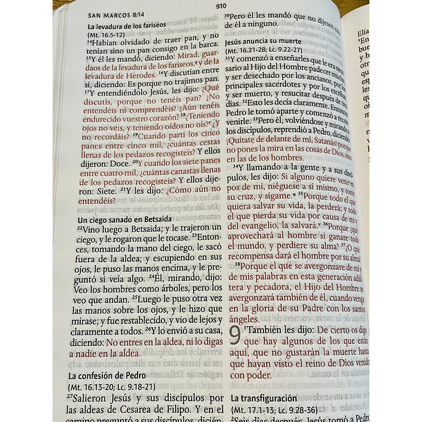 Biblia Tamaño Manual RVR60 Corona Negro/Rojo 2
