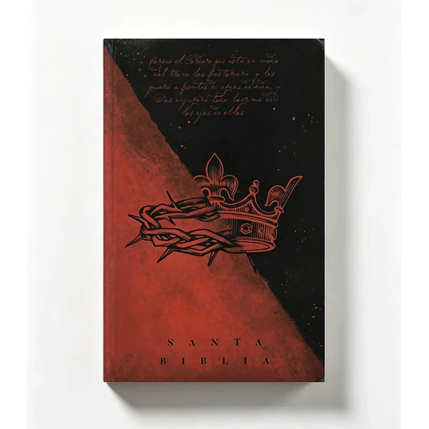 Biblia Tamaño Manual RVR60 Corona Negro/Rojo 1
