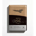 Biblia Compacta RVR60 Con Índice y Cierre Águila Cafe  1