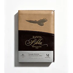 Biblia Compacta RVR60 Con Índice y Cierre Águila Cafe 