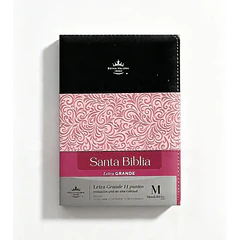 Biblia Tamaño Manual Letra Grande RVR60 Con Cierre y Con Índice Tricolor
