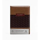 Biblia Tamaño Compacto Letra Grande RVR60 Con Índice y Cierre Tricolor Café 1