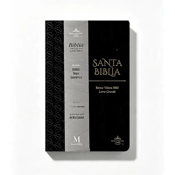 Biblia Tamaño Manual Letra Grande RVR60 Negro 1