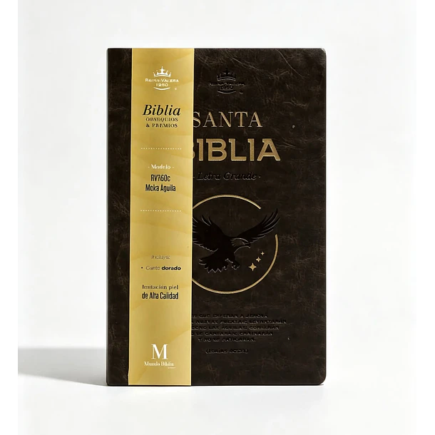 Biblia Tamaño Manual Letra Grande RVR60 Moka Águila 1