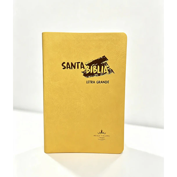 Biblia Tamaño Manual Letra Grande RVR60 Amarillo 1