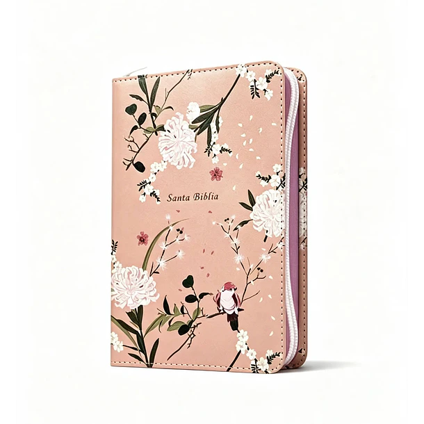 Biblia Tamaño Compacto NTV Con Cierre Jardín Coral 1