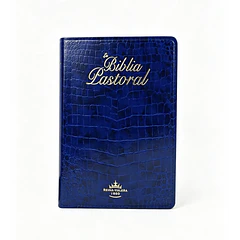 Biblia Pastoral Tamaño Manual RVR60 Azul