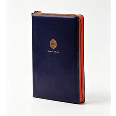 Biblia Letra Super Gigante RVR60 Con Cierre Azul