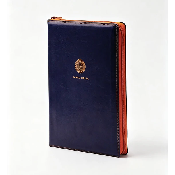 Biblia Letra Super Gigante RVR60 Con Cierre Azul 1