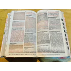 Biblia Tamaño Manual Edición Promesas RVR60 Letra Grande Con Índice Verde Floral 2