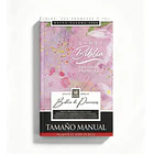 Biblia Tamaño Manual  Edición Promesas Letra Grande RVR60 Con Cierre Lila Floral 1