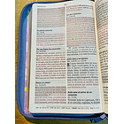 Biblia Tamaño Manual  Edición Promesas Letra Grande RVR60 Con Cierre Lila Floral 2