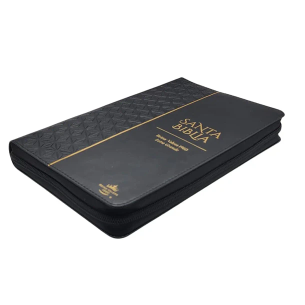 Biblia Tamaño Manual Letra Grande RVR60 Negro con Cierre 2