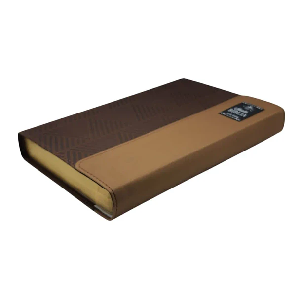 Biblia Tamaño Manual Letra Grande RVR60 Con Asa y Broche Café 2