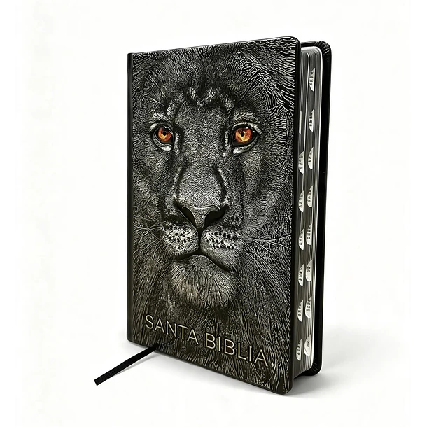 Biblia Tamaño Manual RVR60 Edición Especial León de Judá 3D Con Índice 1