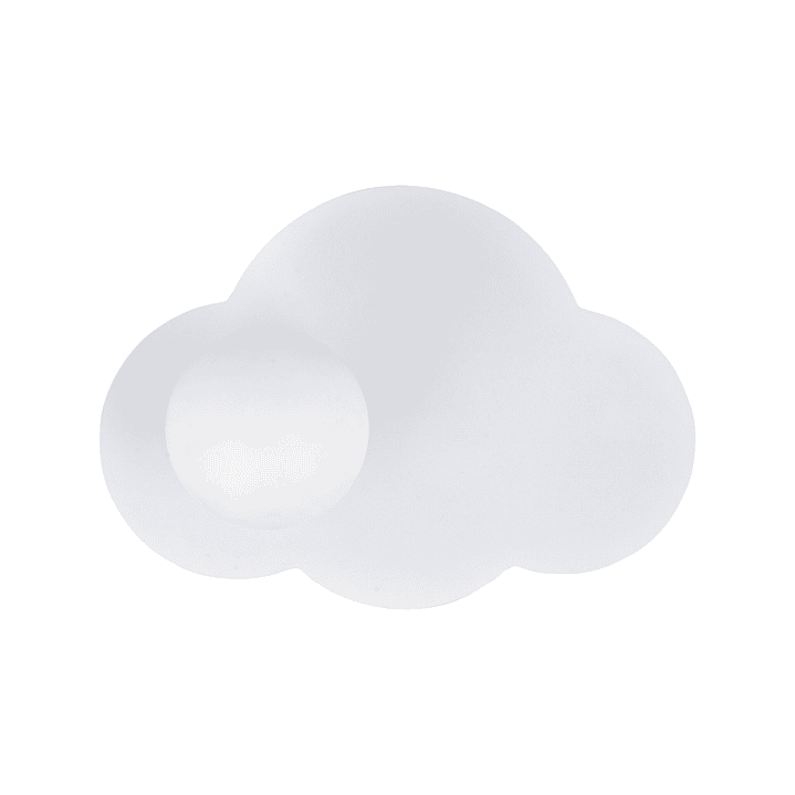 CLOUD NEW WHITE WALL LAMP 1