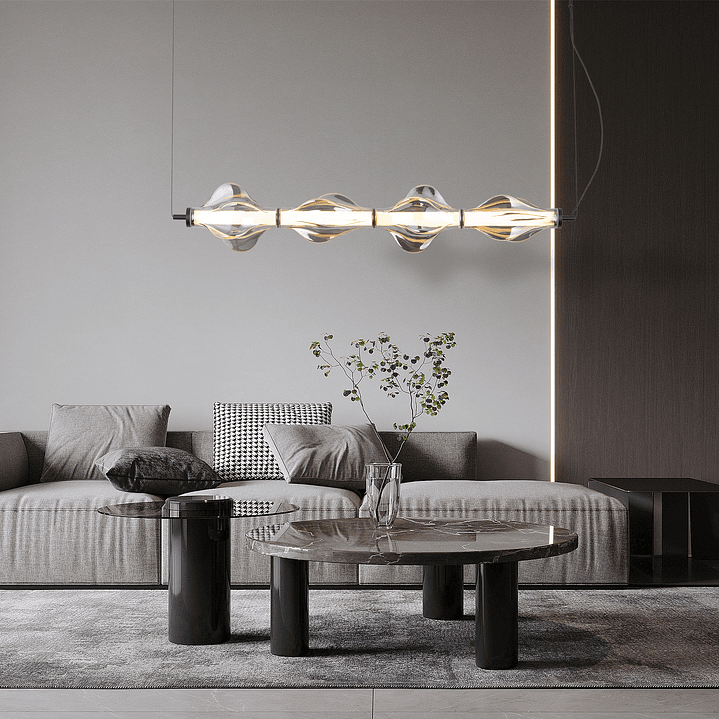 ELVA BLACK LED HANGING LAMP 2