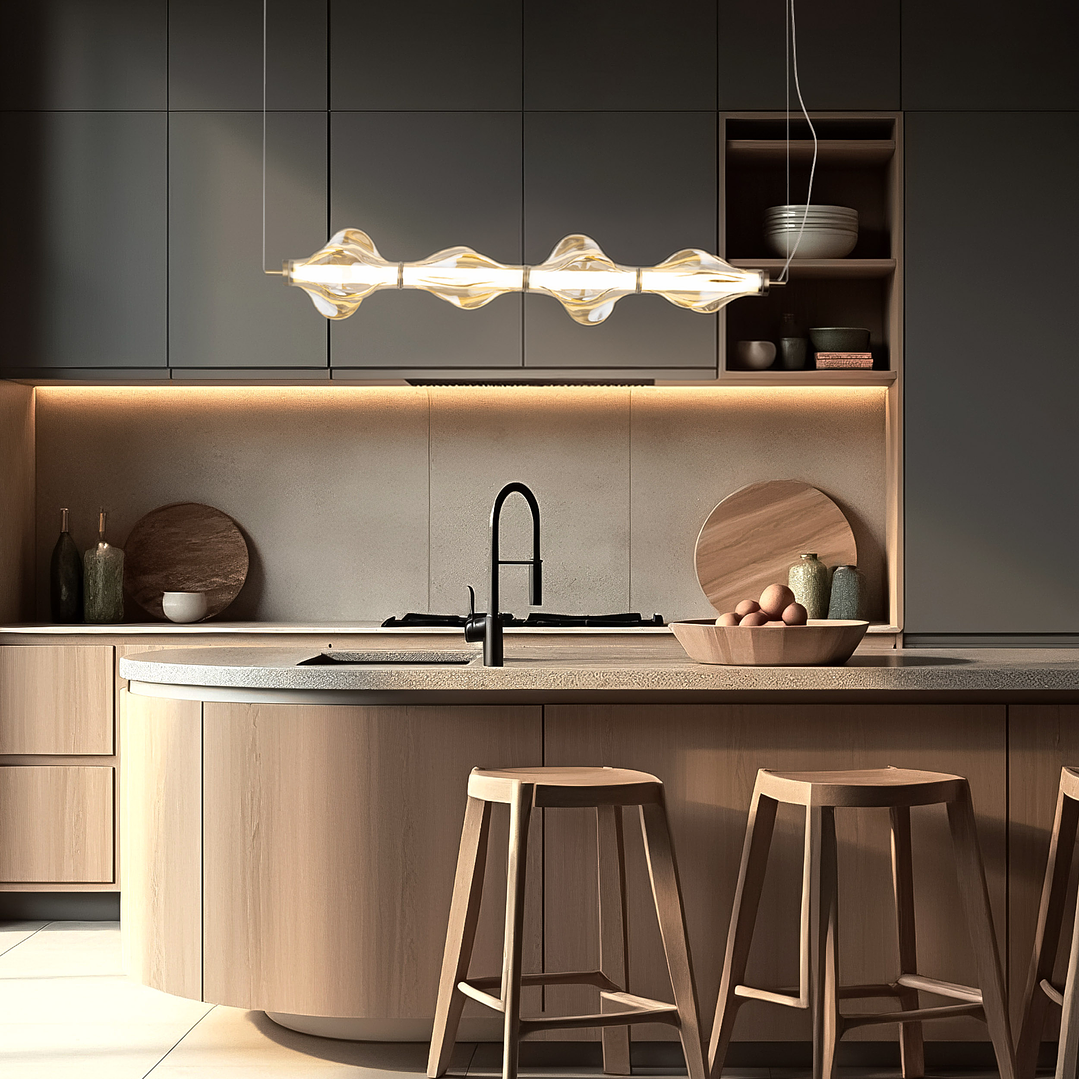 ELVA BRASS LED HANGING LAMP 2