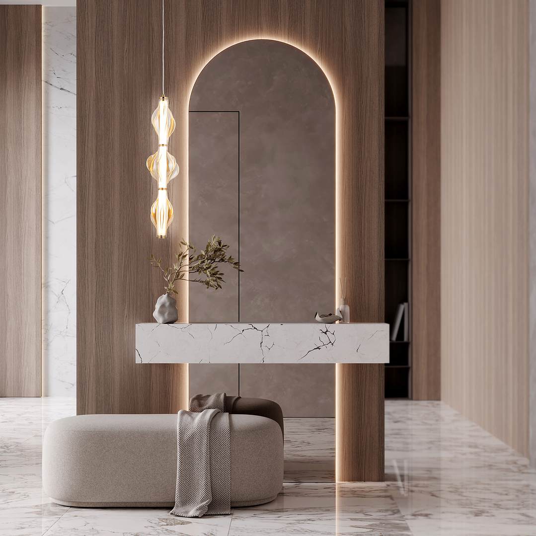 ELVA BRASS LED HANGING LAMP 2