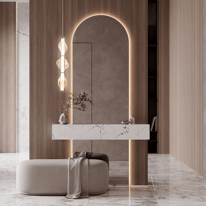 ELVA BRASS LED HANGING LAMP 2