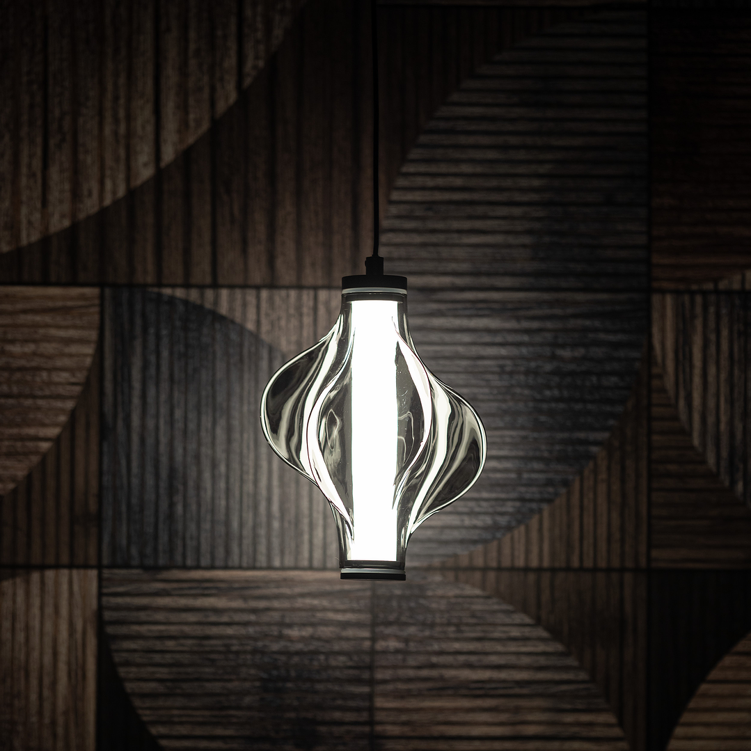 ELVA BLACK LED HANGING LAMP 2