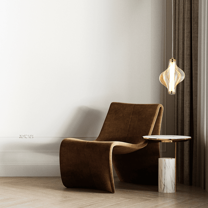 ELVA BRASS LED HANGING LAMP 2