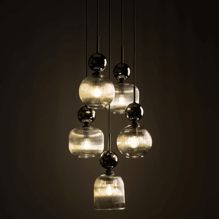 SOPHIA GREEN COGNAC HANGING LAMP 2