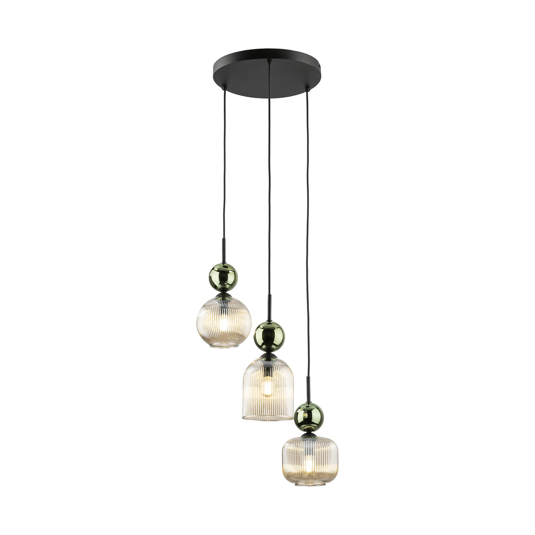 SOPHIA GREEN COGNAC HANGING LAMP 1