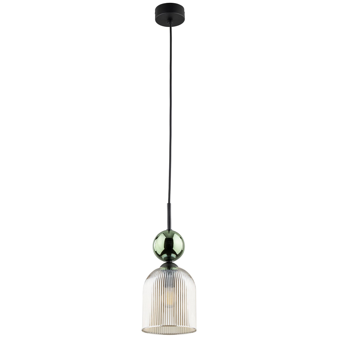 SOPHIA GREEN COGNAC HANGING LAMP 1
