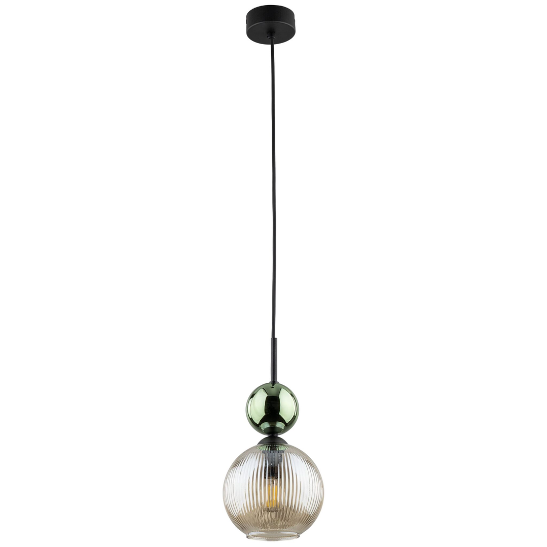 SOPHIA GREEN COGNAC HANGING LAMP 1