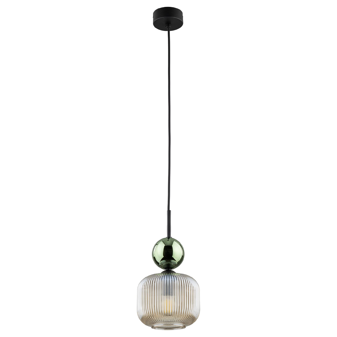 SOPHIA GREEN COGNAC HANGING LAMP 1