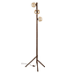ESTERA WOOD WALNUT AMBER FLOOR LAMP - Thumbnail 1