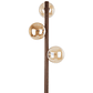 ESTERA WOOD WALNUT AMBER FLOOR LAMP - Thumbnail 3