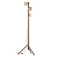 ESTERA WOOD WALNUT AMBER FLOOR LAMP - Thumbnail 5