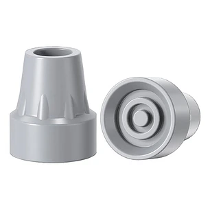 Regaton De Goma Para Bastón De 19mm Color Gris