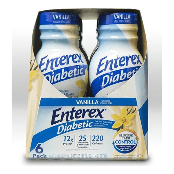 Enterex Diabetic Vainilla Liquido 237ml Pack X6 4