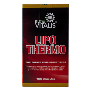 Lipo Thermo 120 Caps Carnitina Te Y Cafe Verde Cromo Tau A.v