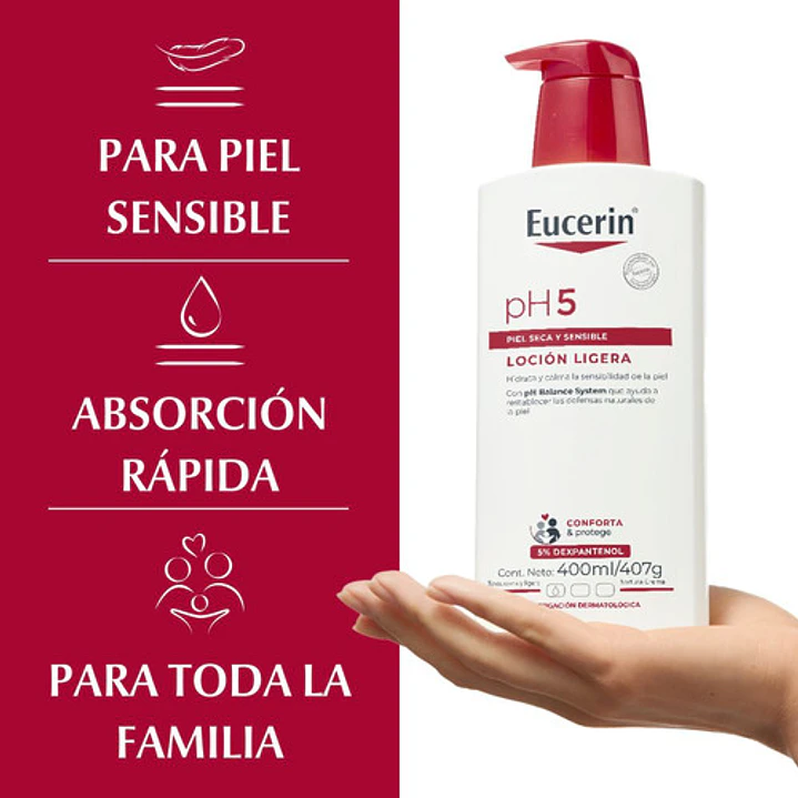 Eucerin Ph5 Loción Hidratante Piel Seca Y Sensible 400Ml 3