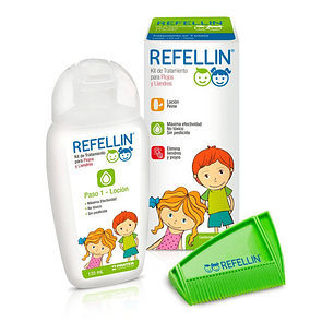 Loción + Peine Tratamiento Para Piojos Liendres Refellin 135