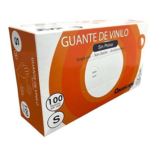 Guante Vinilo Sin Polvo Nascare Caja X100