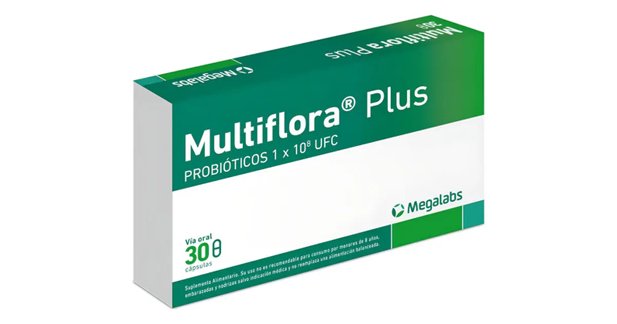 Multiflora Plus 30 Cápsulas | Probióticos para Flora Intesti