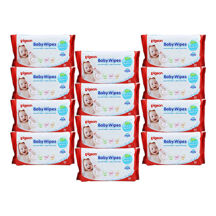 Toallitas Humedas Baby Wipes Pigeon X82u Pack X 12 1