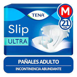 Pañales Para Adultos Descartables Tena Slip Talla M X 21 Unidades 
