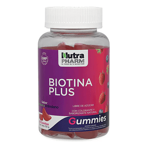 Biotina Plus Gomitas Gummies Nutrapharm x60 Gomitas 