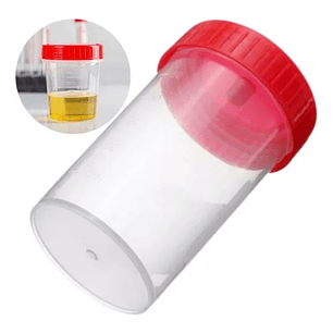 Pack 50 Frasco Recolector Para Muestras De Orina De 60 Ml Color Transparente