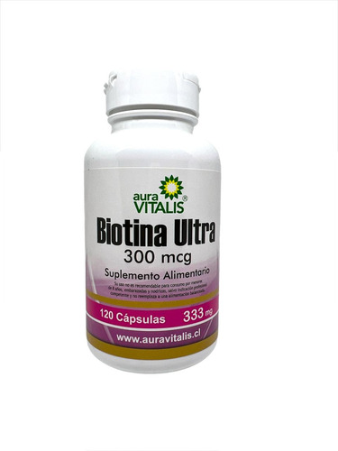 Biotina Ultra 300 Mcg X120 Capsulas