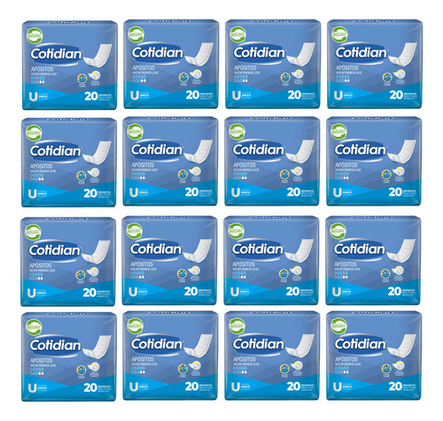 Apósito Cotidian Normal Incontinencia Leve X20 Unid Pack X12