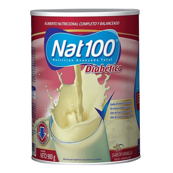 Nat 100 Diabético 900 G. Sabor Vainilla 2