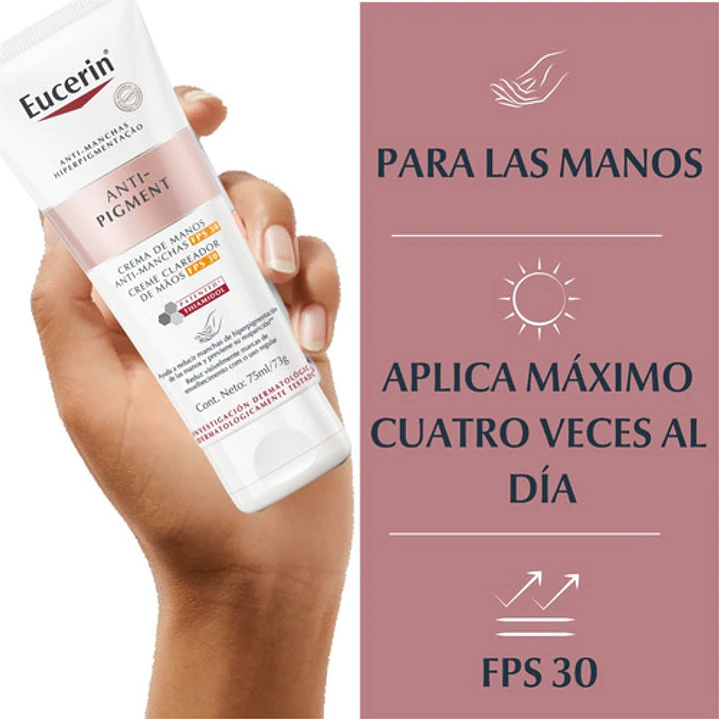 Eucerin Anti-pigment Crema Anti-manchas Para Manos Manos Fps 30 75 Ml 3